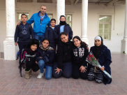 بالصور: طلاب مدرسة حسن عرفة الابتدائية في زيارة للنادي الاسلامي بيافا